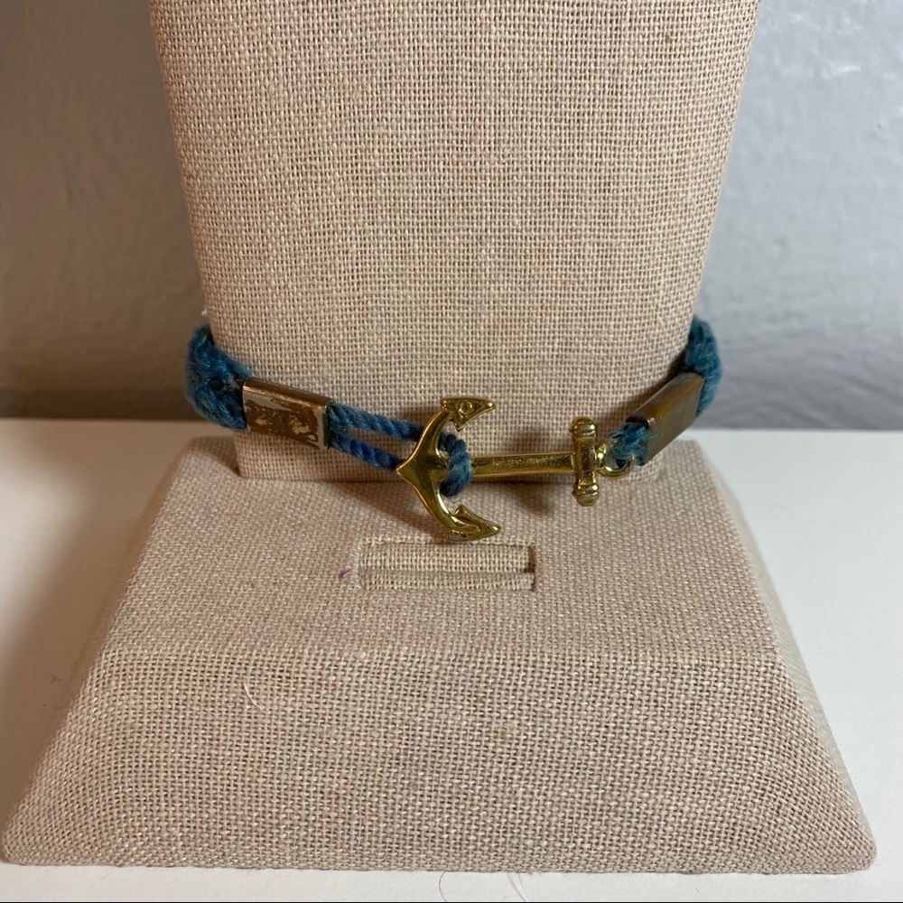 Anchor clasp rope bracelet